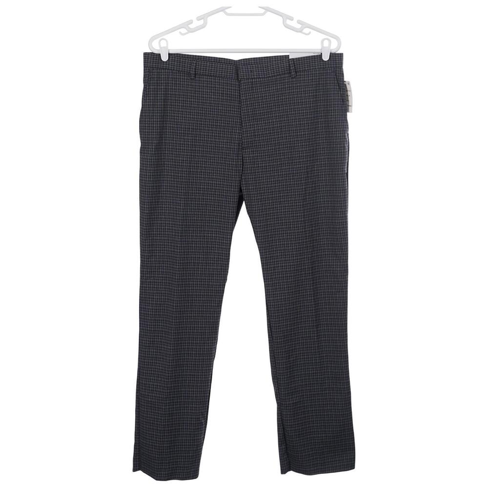 NWT Tommy Hilfiger Tate Pants 40x32 Blue Gray Plaid Office Casual Trousers